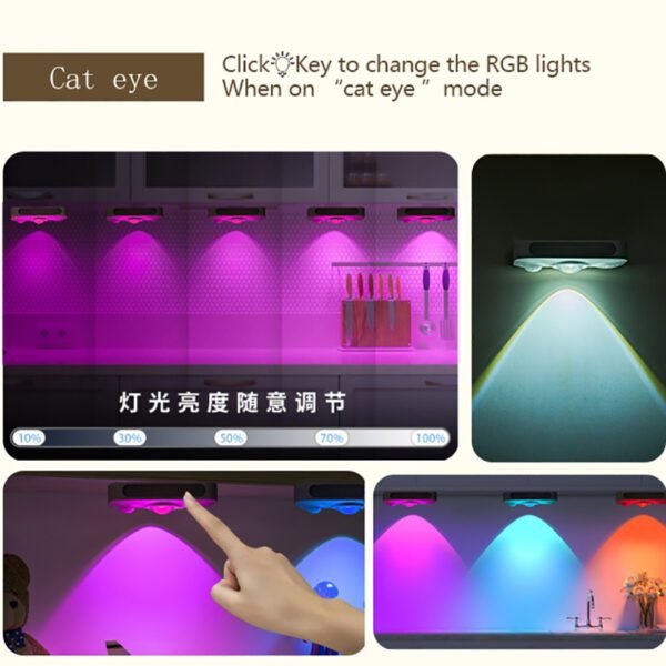 Best motion sensor night light battery powered rgb and 4000k white color
