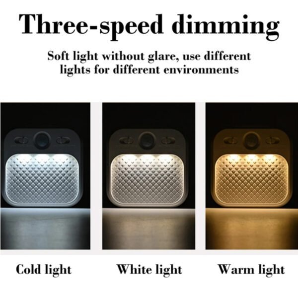 Best motion activated night lights battery powered 3color changeable